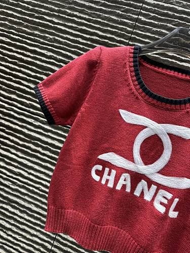 完売必至 2026 シャネル 新作 半袖Tシャツ スーパーコピー 4色