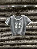 人気急上昇新作 2026 ミュウミュウ 新作 半袖Tシャツ コピー 4色