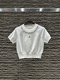 肌触り最高な 2026 シャネル 新作 半袖Tシャツ 偽物 2色