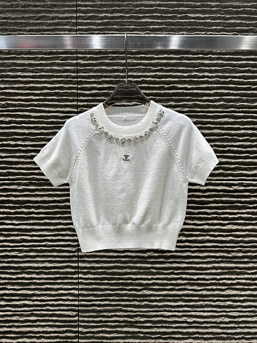 肌触り最高な 2026 シャネル 新作 半袖Tシャツ 偽物 2色