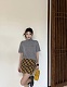お洒落  2026 ミュウミュウ 新作 半袖Tシャツ 偽物