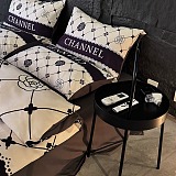 入手困難！シャネル 2026新作 掛け布団カバーセット4点 ダブルサイズ/キングサイズベッド 毛をすりますベッドカバー 新居寝具用品