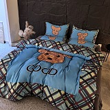 希少♪限定 バーバリー 2026新作 掛け布団カバーセット4点 ダブルサイズ/キングサイズベッド 毛をすりますベッドカバー 新居寝具用品