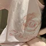 争奪戦 2026 シャネル 新作 半袖Tシャツ 偽物