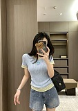 完売必至 2026 シャネル 新作 半袖Tシャツ コピー 2色