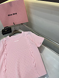 人気No1★ 2026 ミュウミュウ 新作 半袖Tシャツ 偽物  2色