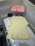 最安値挑戦 2026 ミュウミュウ 新作 半袖Tシャツ コピー  3色