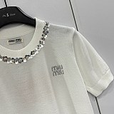 絶対欲しい！ 2026 ミュウミュウ 新作 半袖Tシャツ コピー