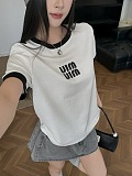 希少♪限定 2026 ミュウミュウ 新作 半袖Tシャツ 偽物
