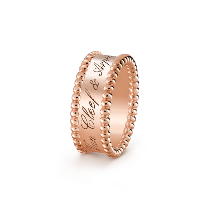 Van Cleef Inspired Perlée signature ring