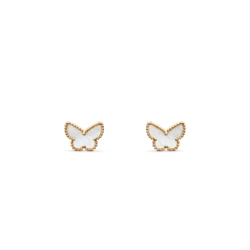 Van Cleef Inspired Sweet Alhambra butterfly earstuds