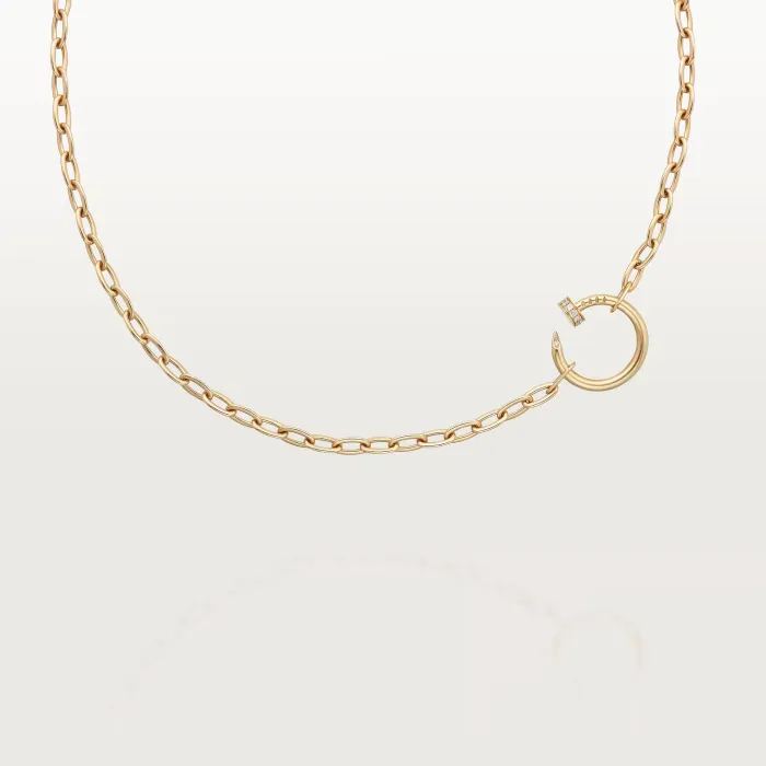 CARTIER INSPIRED JUSTE UN CLOU NECKLACE WITH DIAMONDS