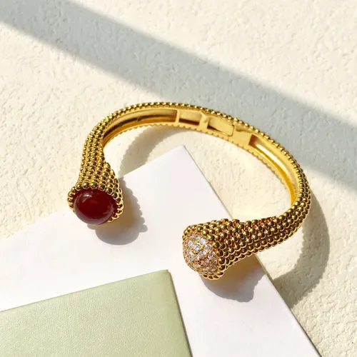 Van Cleef Inspired Perlée couleurs bracelet, large model