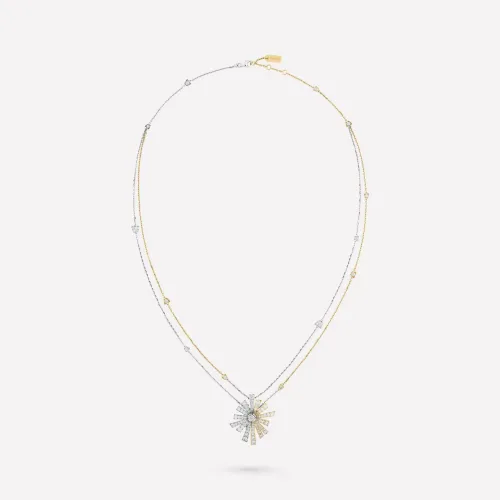 Chanel Soleil De Chanel Transformable Necklace 18k White and Yellow Gold, Diamonds J11933