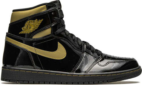 Air Jordan 1 High  Black Metallic Gold  sneakers