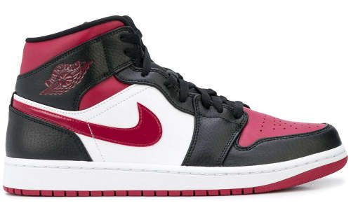 Air Jordan 1 Mid  Bred Toe  sneakers