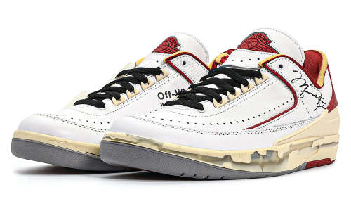 Air Jordan 2 Low x Off-White  White and Varsity Red 