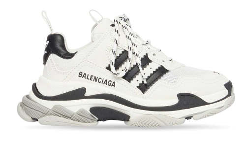 Balenciaga x adidas baskets Triple S  White 