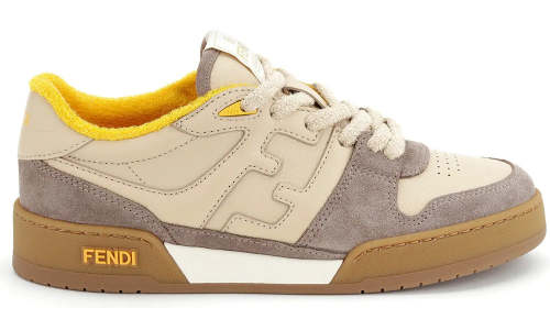 Fendi Match Low Top Sneaker  Giallo 