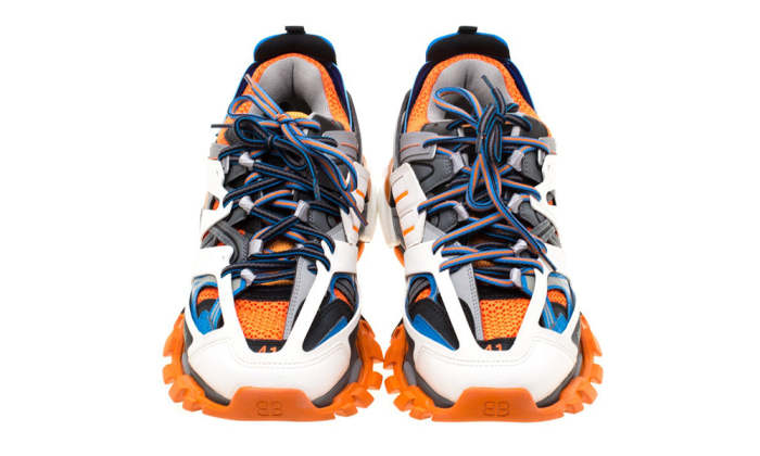 BALENCIAGA Multicolor Leather/Mesh Track Lace Up