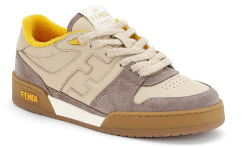 Fendi Match Low Top Sneaker  Giallo 