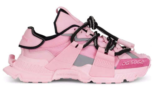 DOLCE & GABBANA Mixed-material Space Sneakers In Multicolor