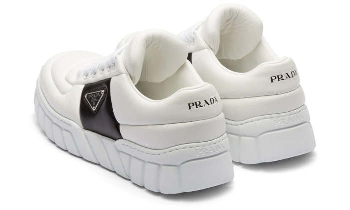 Prada padded leather sneakers 'White'