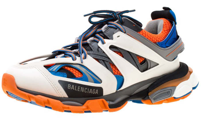 BALENCIAGA Multicolor Leather/Mesh Track Lace Up
