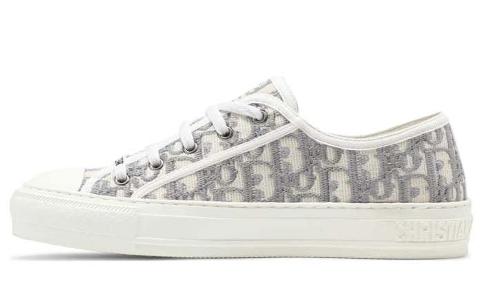 Walk'N'Dior Embroidered Canvas Low 'Grey'
