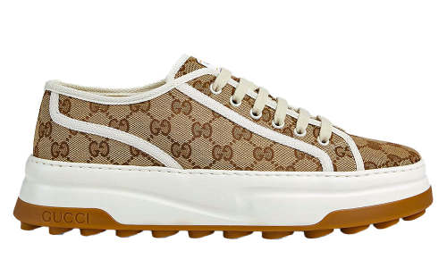 Gucci Men's Black Beige gg Trainers