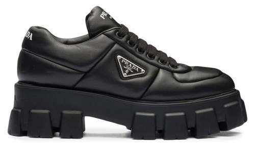 Prada Soft 55mm leather lace-up shoes