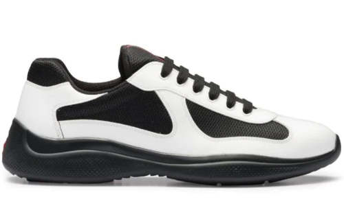 Prada  America's Cup Patent Leather  White / Black 