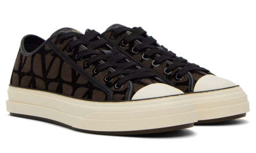 Valentino Garavani Brown Iconographe Totaloop Sneakers