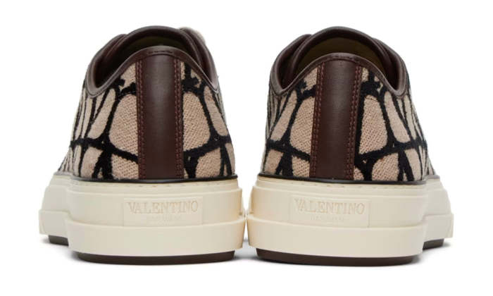 Valentino Garavani Beige & Black Totaloop Sneaker