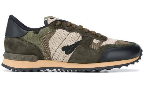 Valentino Garavani camouflage-pattern Rockrunner sneakers