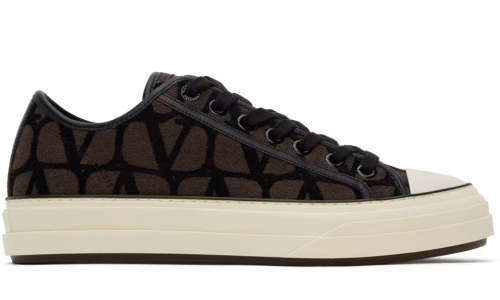 Valentino Garavani Brown Iconographe Totaloop Sneakers