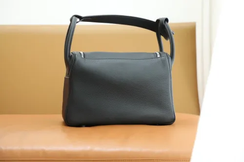 (Authentic Quality)Replica Hermes Lindy 30 Togo Handmade Bag In Noir