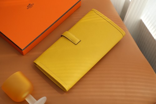 (Authentic Quality)Replica Hermes Jige Elan 29 Clutch Swift Handmade Bag In Jaune Ambre
