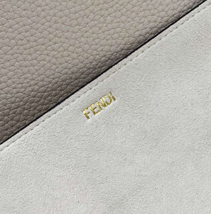 (Authentic Quality)Replica Fendi Peekaboo 33 Caviar/Snake Leather In White