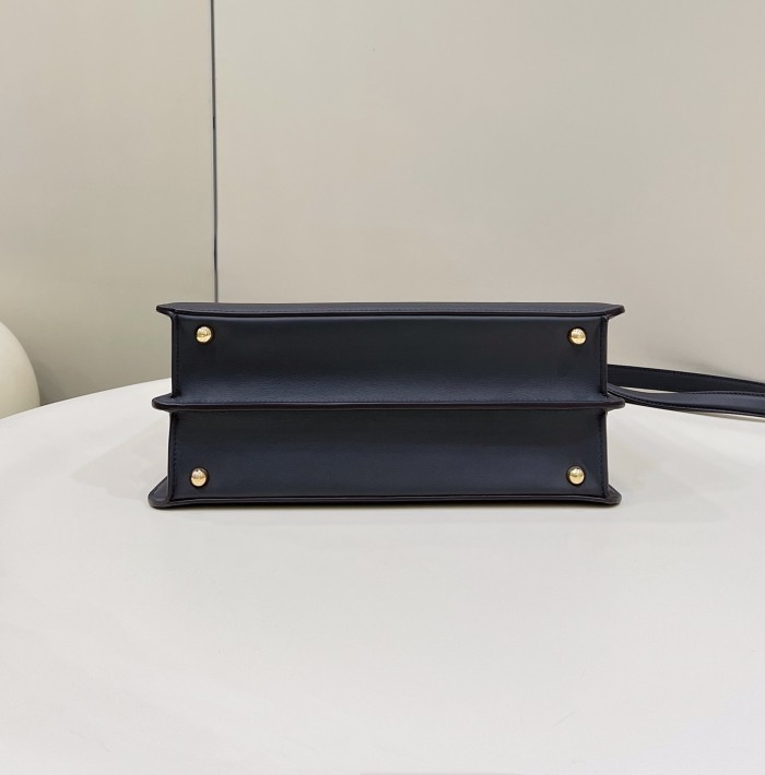 (Authentic Quality)Replica Fendi Peekaboo 33 Smooth Cow Leather In Black