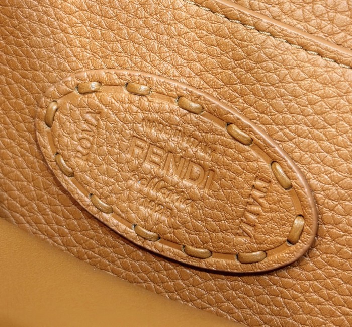 (Authentic Quality)Replica Fendi Peekaboo 27 Caviar Leather In Orange