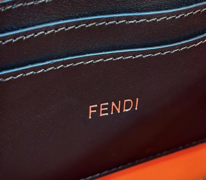 (Authentic Quality)Replica Fendi ISeeUXCross Peekaboo 23 Cow Leather For Men In Orange