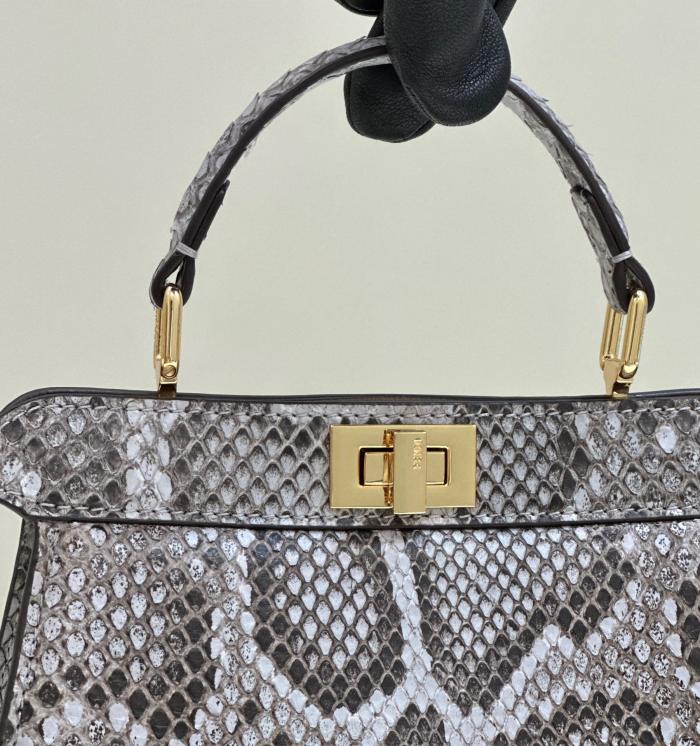 (Authentic Quality)Replica Fendi SeeYouPetite Peekaboo 21 Snake Leather