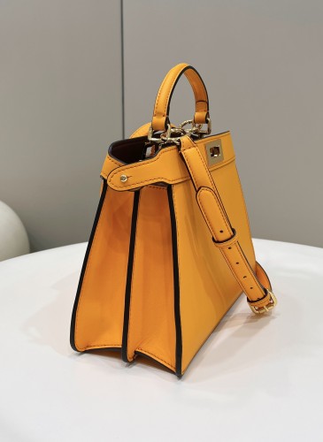 (Authentic Quality)Replica Fendi ISeeU Peekaboo 27 Smooth Baby Calf In Orange