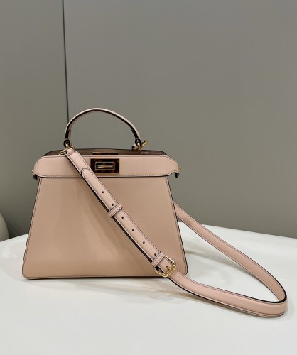 (Authentic Quality)Replica Fendi ISeeU Peekaboo 27 Smooth Baby Calf In Nude Pink