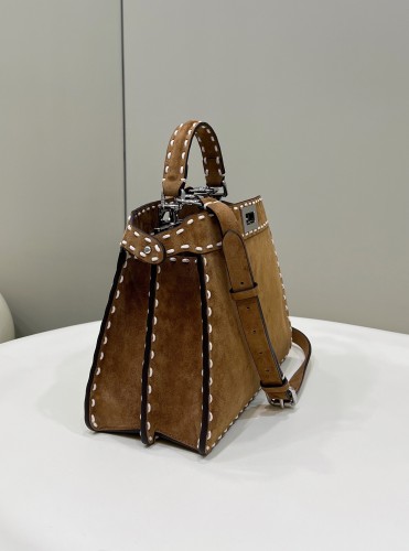 (Authentic Quality)Replica Fendi Peekaboo 27 Chammy In Brown