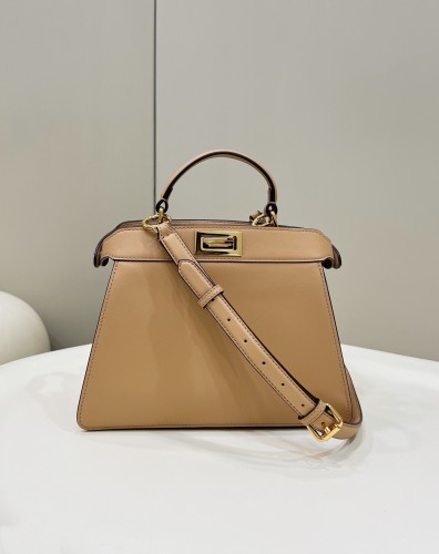 (Authentic Quality)Replica Fendi ISeeU Peekaboo 27 Smooth Baby Calf In Beige
