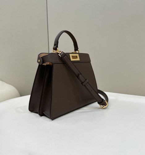(Authentic Quality)Replica Fendi ISeeU Peekaboo 27 Smooth Baby Calf In Chocolate