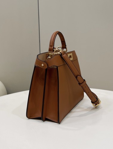 (Authentic Quality)Replica Fendi ISeeU Peekaboo 27 Smooth Baby Calf In Brown