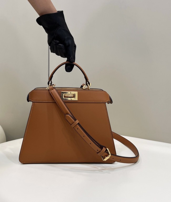 (Authentic Quality)Replica Fendi ISeeU Peekaboo 27 Smooth Baby Calf In Brown